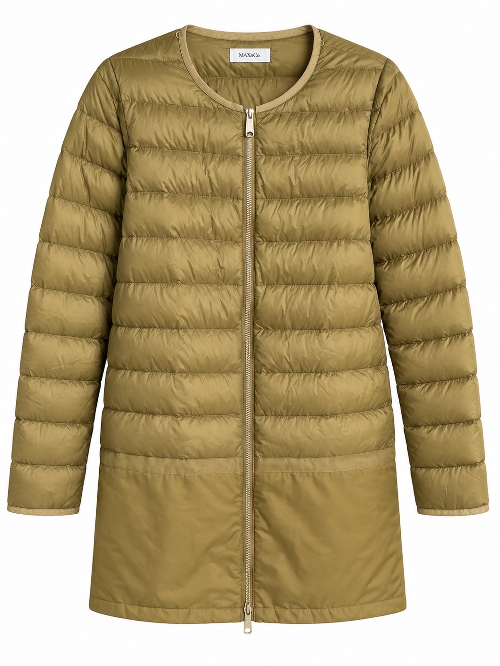Max & Co. Convertible Lightweight Puffer Jacket / Vest Olive Green M